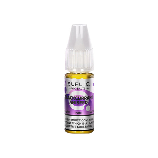 ELFLIQ Blackcurrant Aniseed Nic Salt E-Liquid 10ml