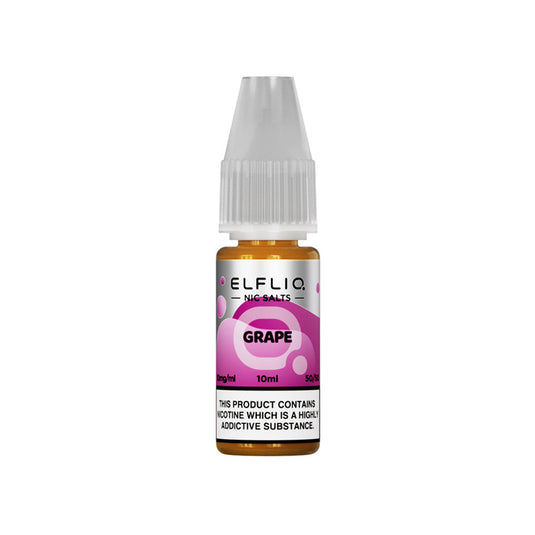 ELFLIQ Grape Nic Salt E-Liquid 10ml