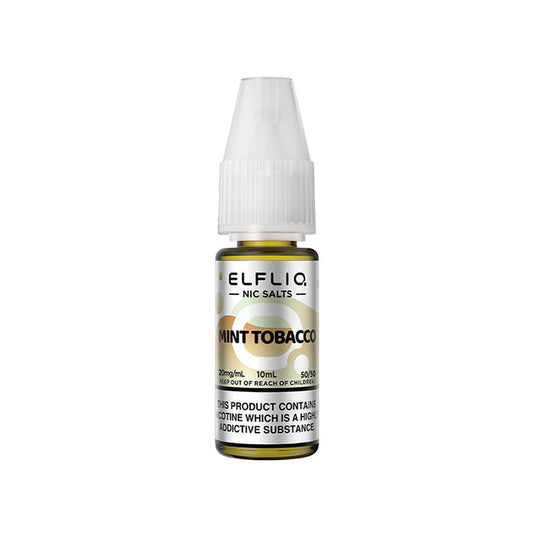 ELFLIQ Mint Tobacco Nic Salt E-Liquid 10ml