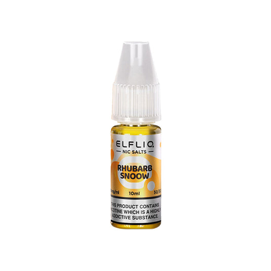 ELFLIQ Rhubarb Snoow Nic Salt E-Liquid 10ml