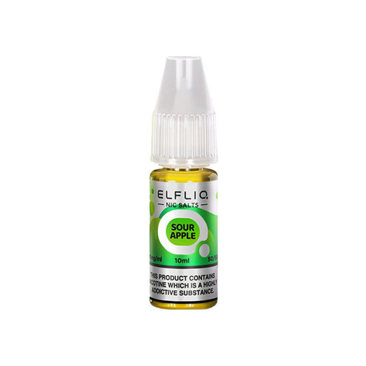 ELFLIQ Sour Apple Nic Salt E-Liquid 10ml