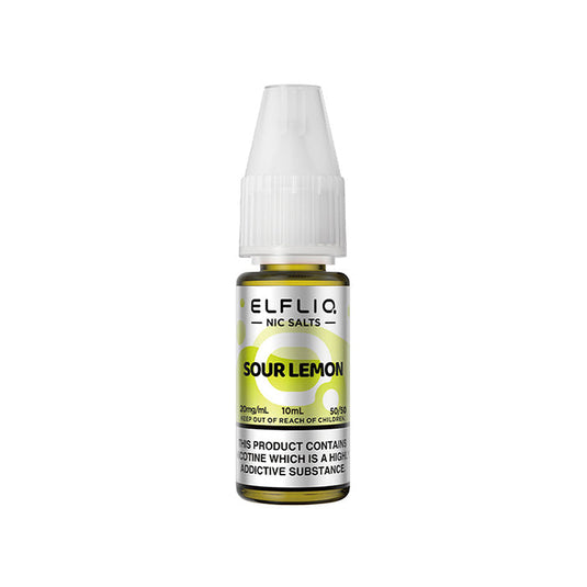 ELFLIQ Sour Lemon Nic Salt E-Liquid 10ml