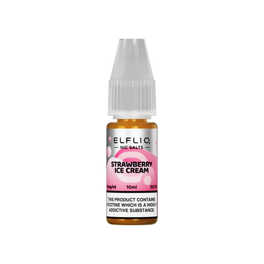 ELFLIQ Strawberry Snoow Nic Salt E-Liquid 10ml