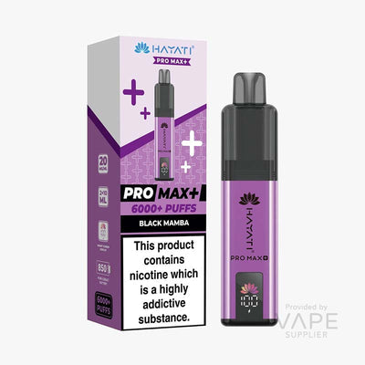 Hayati Pro Max+ 6K Prefilled Pod Kit - Black Mamba