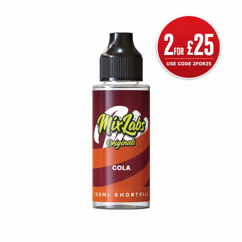 Load image into Gallery viewer, Mix Labs Originals 100ml Cola Shortfill E-Liquid

