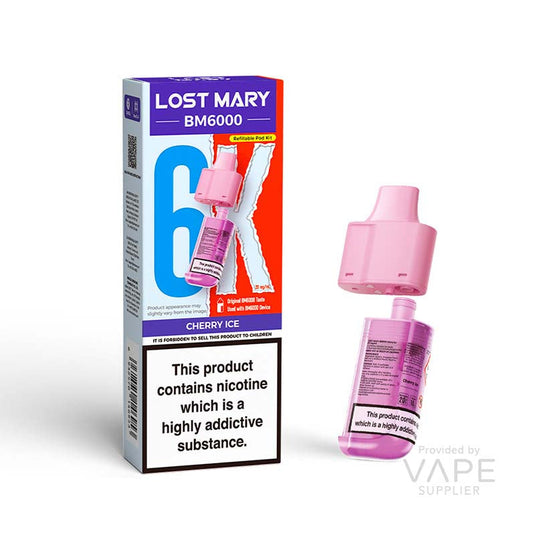 Lost Mary BM6000 Pods - Cherry Ice 20mg