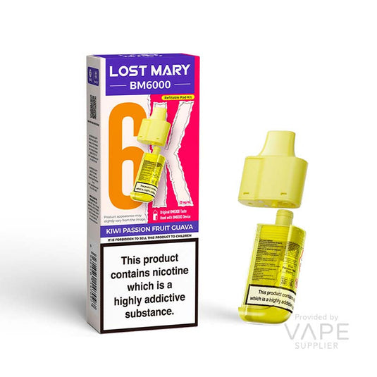 Lost Mary BM6000 Pods - Kiwi Passion Fruit Guava 20mg