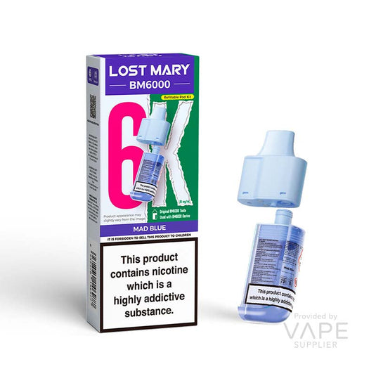 Lost Mary BM6000 Pods - Mad Blue 20mg