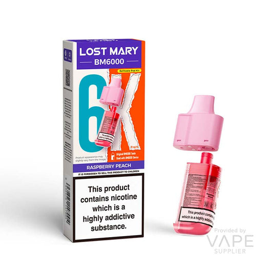 Lost Mary BM6000 Pods - Raspberry Peach 20mg