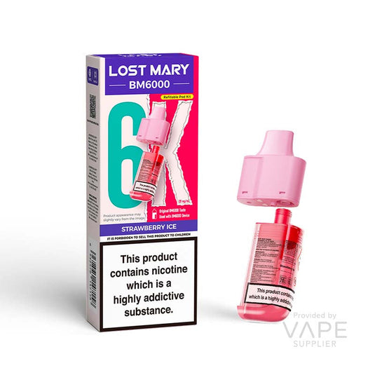 Lost Mary BM6000 Pods - Strawberry Ice 20mg