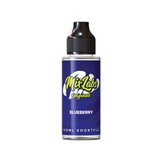 Mix Labs Originals 100ml Blueberry Shortfill E-Liquid