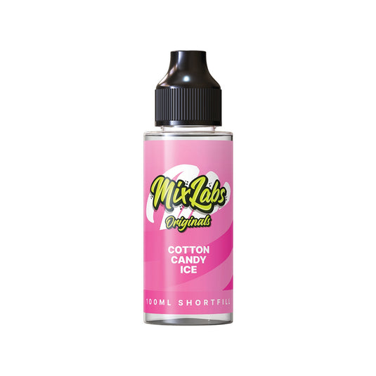 Mix Labs Originals 100ml Cotton Candy Ice Shortfill E-Liquid