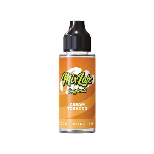 Mix Labs Originals 100ml Cream Tobacco Shortfill E-Liquid