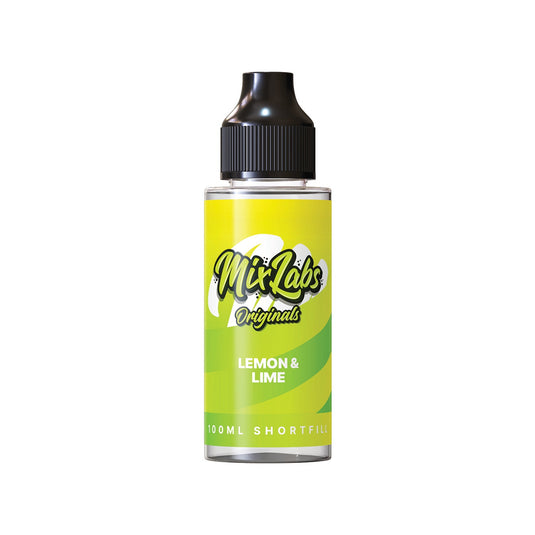 Mix Labs Originals 100ml Lemon Lime Shortfill E-Liquid