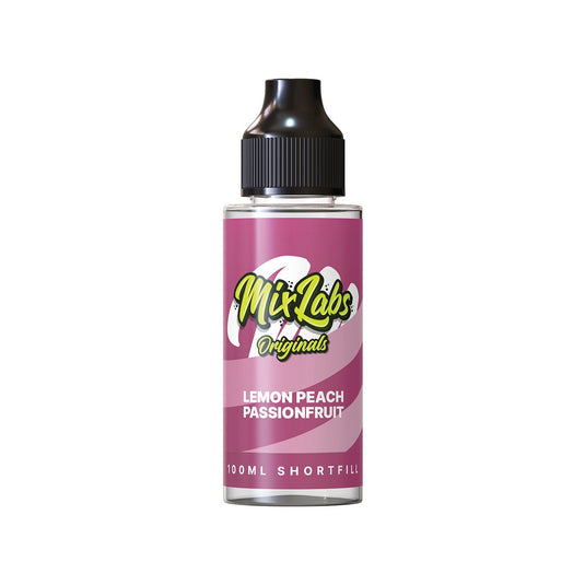 Mix Labs Originals 100ml Lemon Peach Passionfruit Shortfill E-Liquid