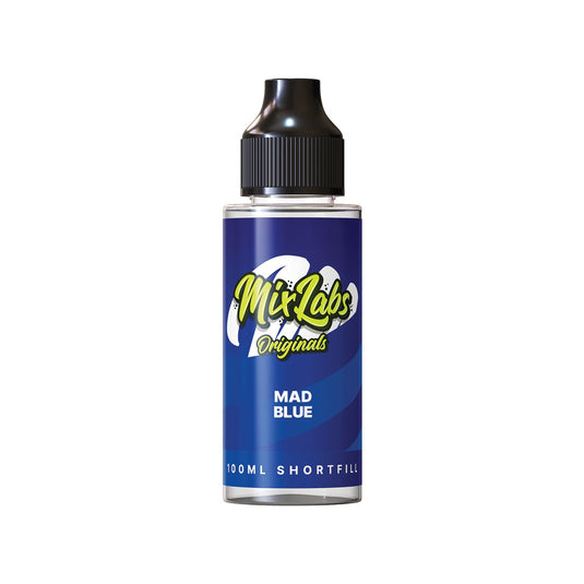 Mix Labs Originals 100ml Mad Blue Shortfill E-Liquid