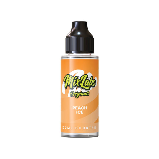 Mix Labs Originals 100ml Peach Ice Shortfill E-Liquid