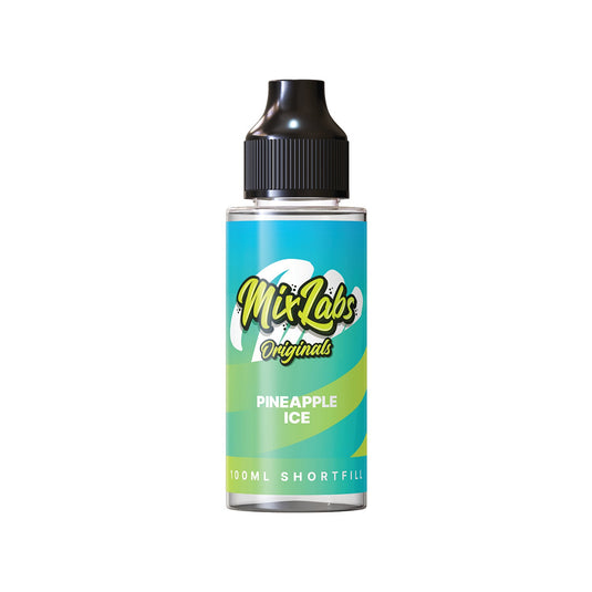 Mix Labs Originals 100ml Pineapple Ice Shortfill E-Liquid