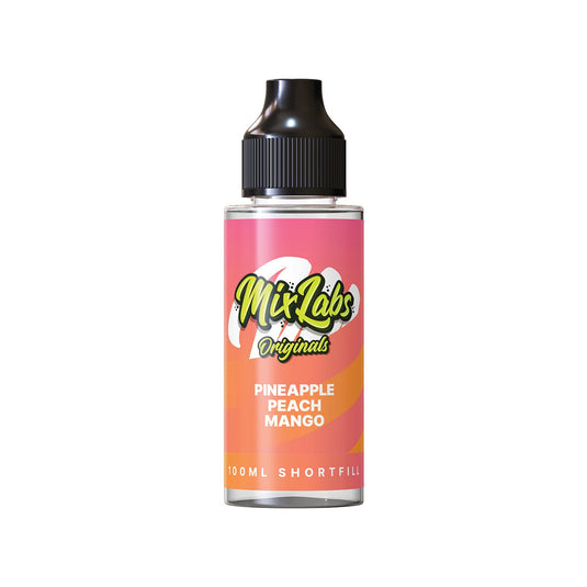 Mix Labs Originals 100ml Pineapple Peach Mango Shortfill E-Liquid
