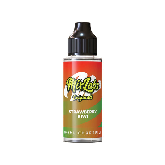 Mix Labs Originals 100ml Strawberry Kiwi Shortfill E-Liquid