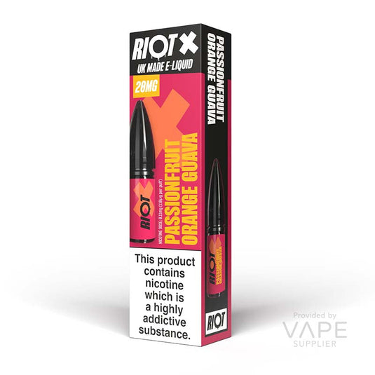 Riot X Passionfruit Orange Guava Nic Salt 10ml