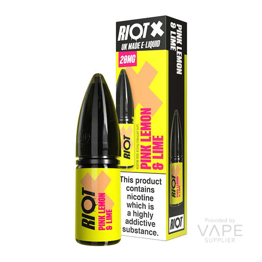 Riot X Pink Lemon & Lime Nic Salt 10ml