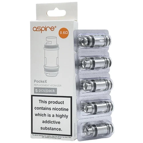 Aspire PockeX Replacement Atomizer 5 Pack