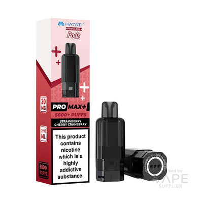Hayati Pro Max+ 6K Prefilled Replacement Pods - Strawberry Cherry Cranberry
