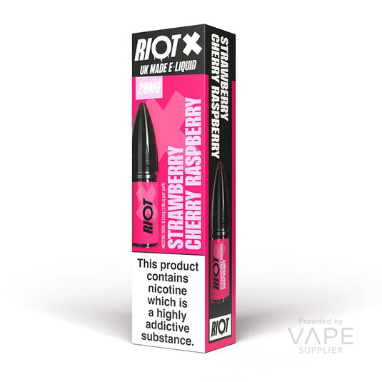 Riot X Strawberry Cherry Raspberry Nic Salt 10ml