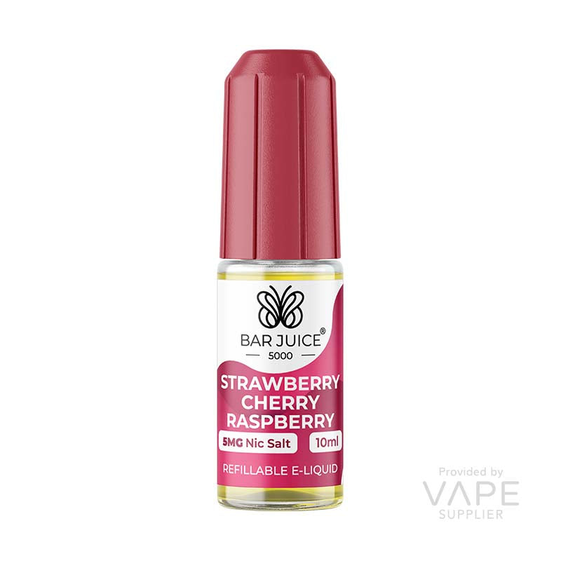 Load image into Gallery viewer, Bar Juice 5000 Strawberry Cherry Raspberry Nic Salt 10ml
