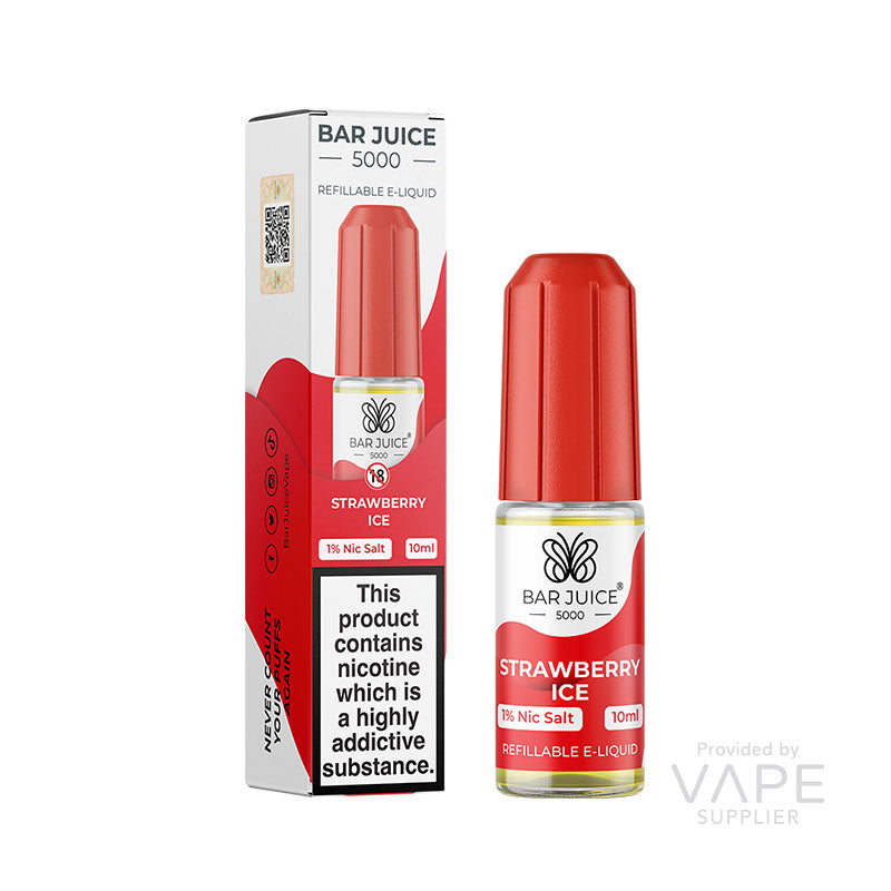 Load image into Gallery viewer, Bar Juice 5000 Strawberry Ice Nic Salt 10ml
