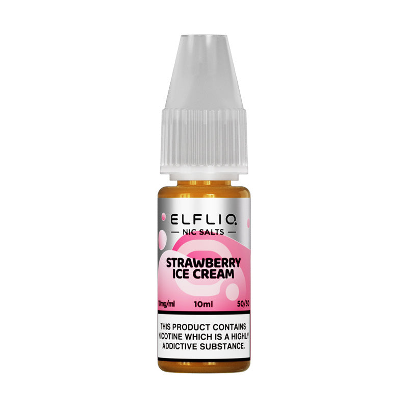 Load image into Gallery viewer, STRAWBERRYSNOOW (STRAWBERRY ICE CREAM) NIC SALT E-LIQUID BY ELF BAR ELFLIQ
