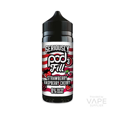 Doozy Seriously Pod Fill 3 Strawberry Raspberry Cherry 100ml Shortfill
