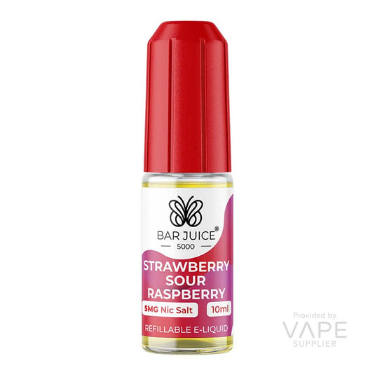 Bar Juice 5000 Strawberry Sour Raspberry Nic Salt 10ml