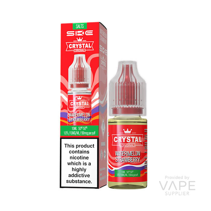 Load image into Gallery viewer, SKE Crystal Watermelon Strawberry Nic Salt 10ml
