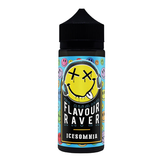 Flavour Raver E-Liquid 120ml (INC FREE NIC SHOTS) / Icesomnia Flavour Raver 120ml E-Liquids