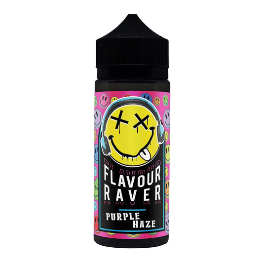 Flavour Raver E-Liquid 120ml (INC FREE NIC SHOTS) / Purple Haze Flavour Raver 120ml E-Liquids
