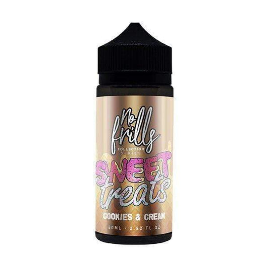 No Frills E-Liquid 100ml / Cookies & Cream No Frills Sweet Treats Collection 100ml E-Liquids