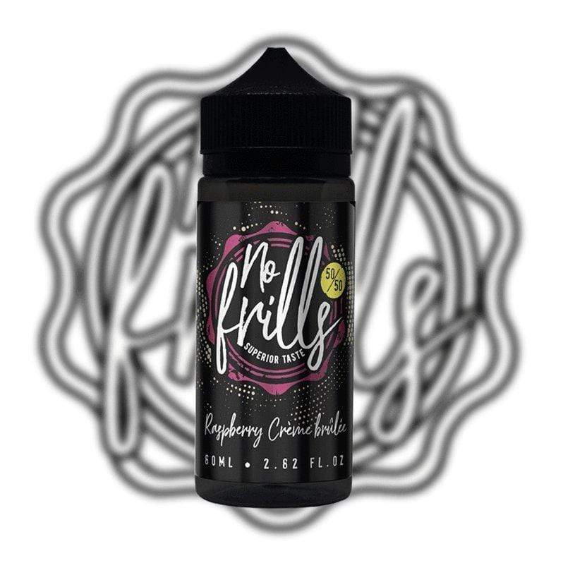 Load image into Gallery viewer, No Frills E-Liquid 100ml / No Frills Raspberry Creme Brulee No Frills 100ml E-Liquids
