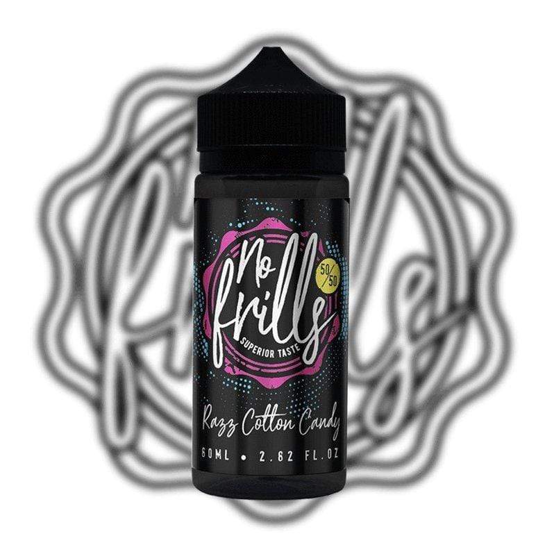 Load image into Gallery viewer, No Frills E-Liquid 100ml / No Frills Razz Cotton Candy No Frills 100ml E-Liquids
