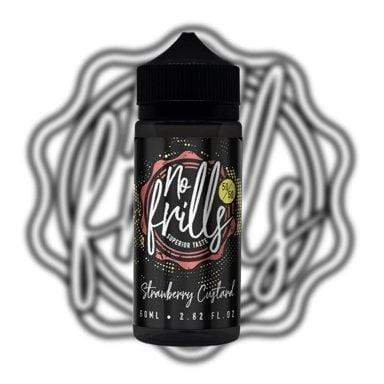 Load image into Gallery viewer, No Frills E-Liquid 100ml / No Frills Strawberry Custard No Frills 100ml E-Liquids
