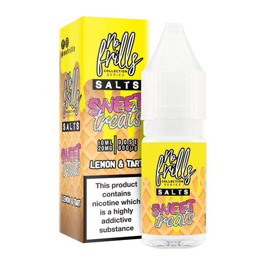 No Frills E-Liquid 10ml / 10mg / Lemon & Tart No Frills Sweet Treats Nic Salts