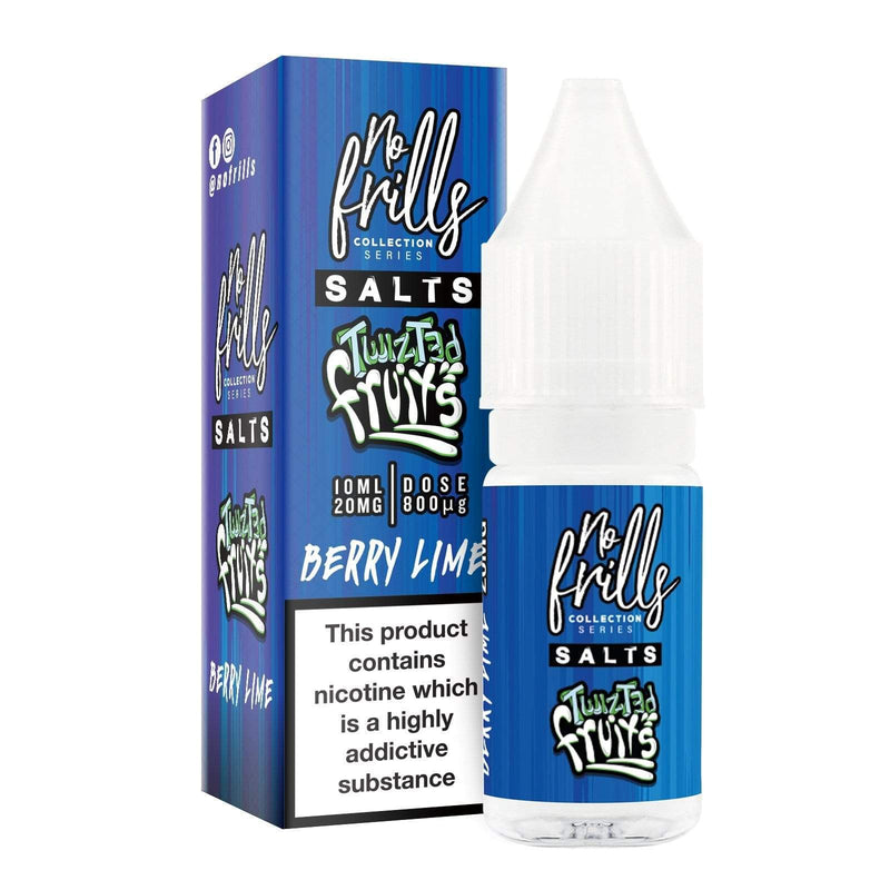 Load image into Gallery viewer, No Frills Nic Salt E-Liquids 10ml / Berry Lime / 10mg No Frills Twisted Fruits Collection Nic Salts
