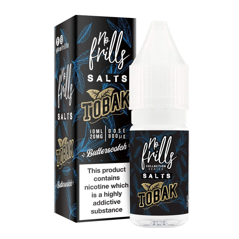 Load image into Gallery viewer, No Frills Nic Salt E-Liquids 10ml / Butterscotch / 10mg No Frills Tobak Collection Nic Salts
