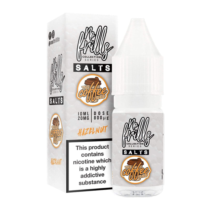 Load image into Gallery viewer, No Frills Nic Salt E-Liquids 10ml / Hazelnut / 10mg No Frills The Coffee Shop Collection Nic Salts
