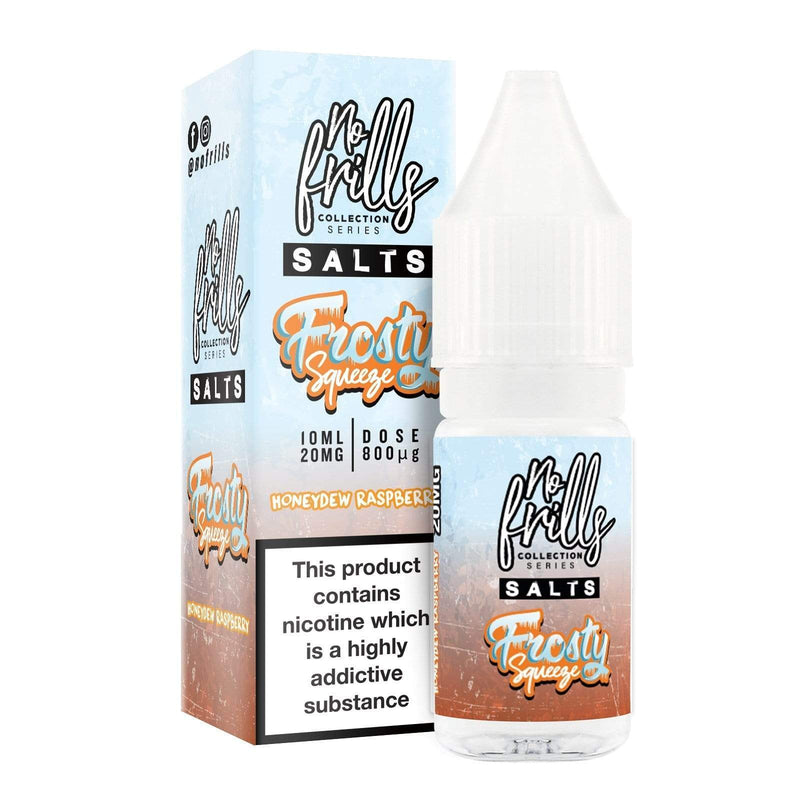 Load image into Gallery viewer, No Frills Nic Salt E-Liquids 10ml / Honeydew &amp; Raspberry / 10mg No Frills Frosty Squeeze Collection Nic Salts
