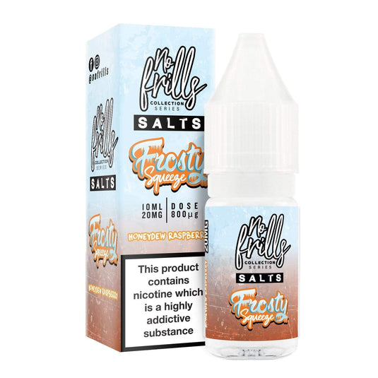 No Frills Nic Salt E-Liquids 10ml / Honeydew & Raspberry / 10mg No Frills Frosty Squeeze Collection Nic Salts