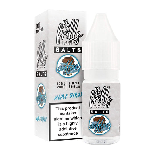 No Frills Nic Salt E-Liquids 10ml / Maple Syrup / 10mg No Frills The Coffee Shop Collection Nic Salts