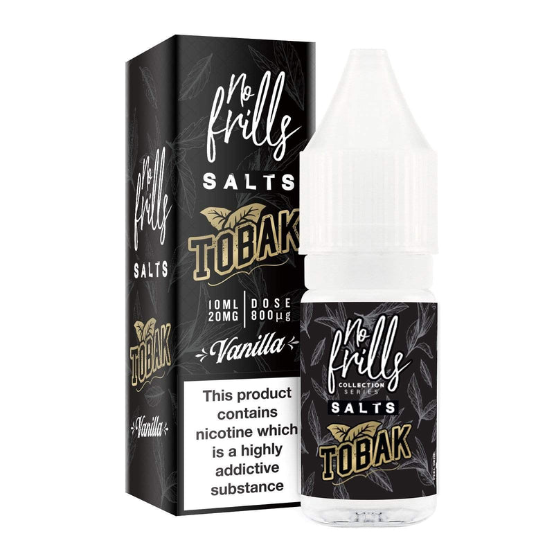 Load image into Gallery viewer, No Frills Nic Salt E-Liquids 10ml / Vanilla / 10mg No Frills Tobak Collection Nic Salts
