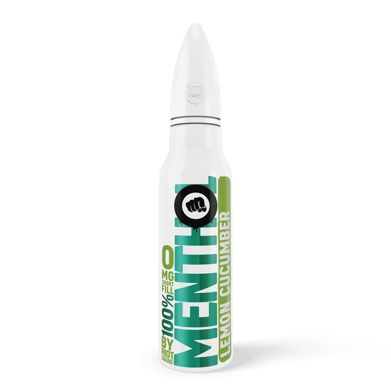 Load image into Gallery viewer, Riot Squad E-Liquid 60ml (WITH FREE NIC SHOT) / Menthol Cucumber &amp; Lemon Riot Squad Menthol Edition Shortfill E-Liquids
